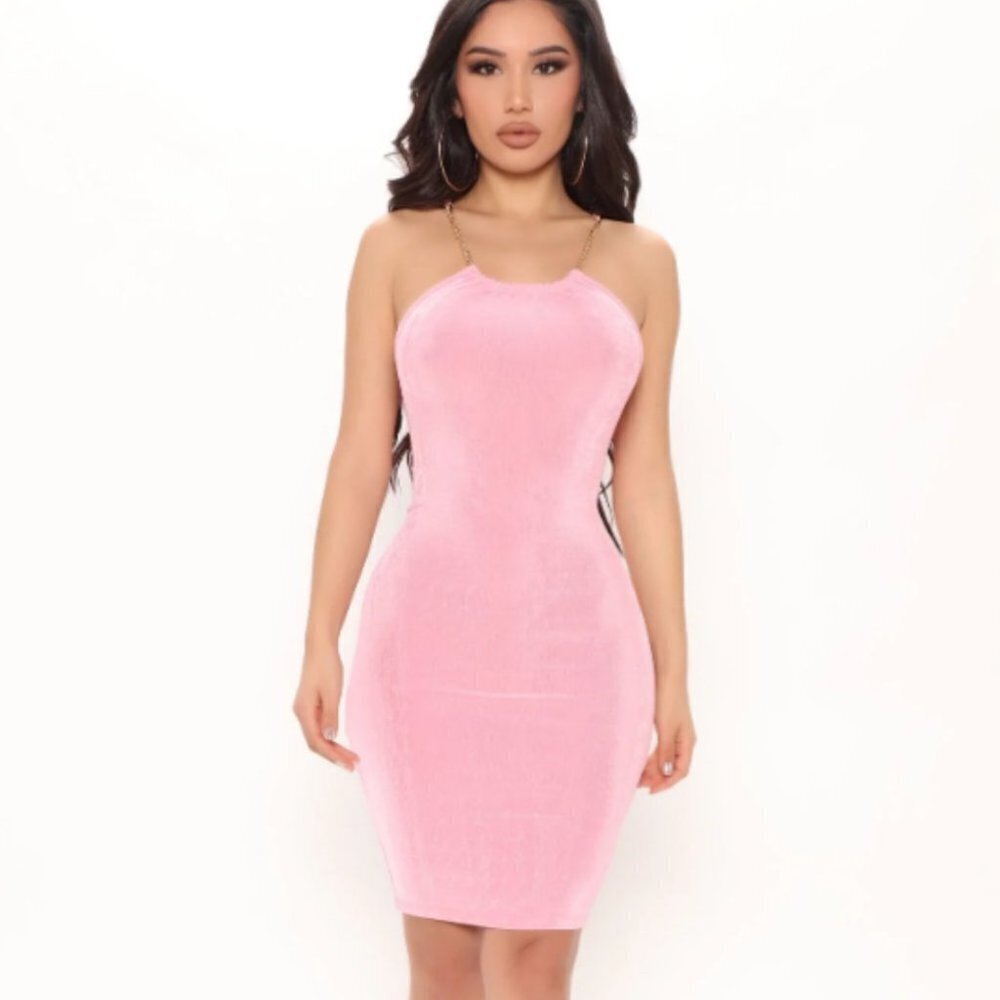 HEART  Hips Chain Neck Dress